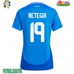 Italien Mateo Retegui #19 Hemmatröja Kvinnor EM 2024 Kortärmad